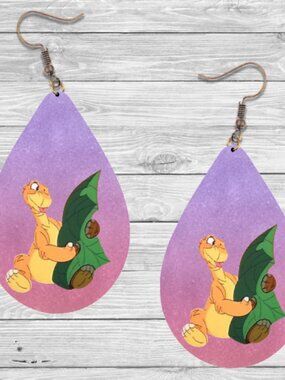 Land Before Time Earrings- Ducky t: Hypoallergenic